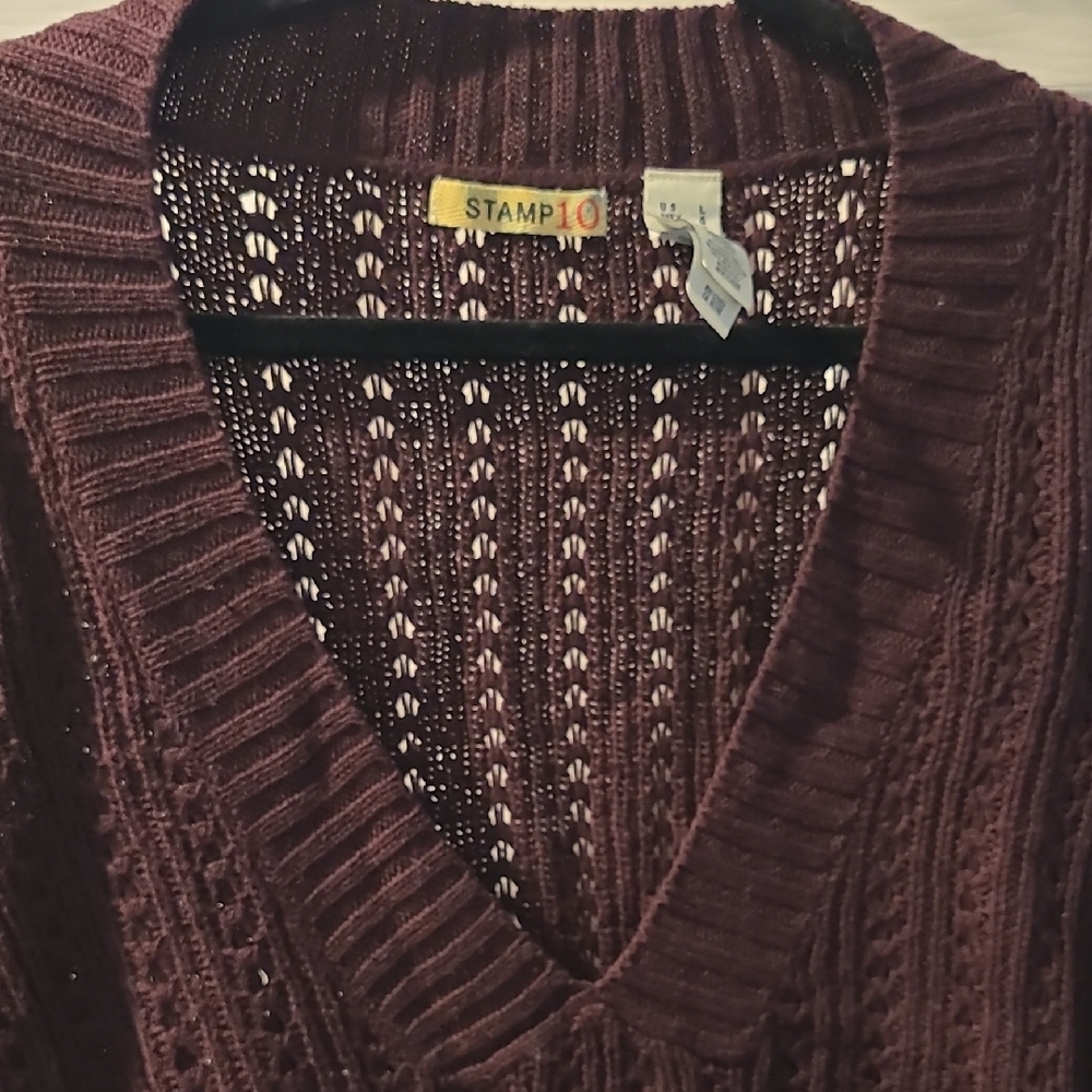 Women's Stamp 10 Sweater - Plumpudding Size Large